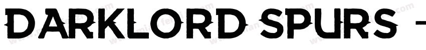 Darklord Spurs字体转换
